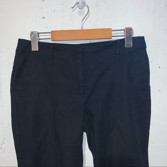 Zara Basic Straight Leg Dress Pant Trouser Black - Picture 2 of 5